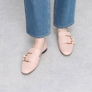 Elegant Pink Loafers cream/beige mix